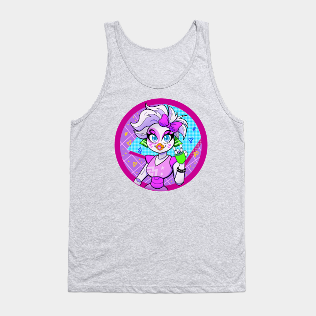 Fnaf Security Breach Glam Rock Chica Five Nights At Freddys Tank Top Teepublic 6790